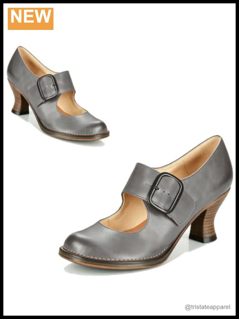 Women's Kitten Heel Mary Jane Pumps Faux Leather Closed Toe Ankle Strap Dress
